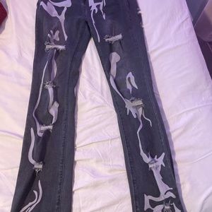 SHEIN SXY high waisted Graphic ripped